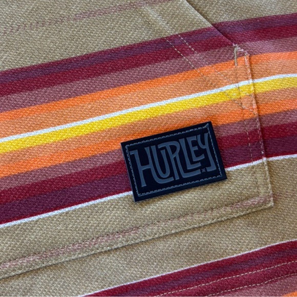 NWT Hurley Men's "Surf Poncho" Baja Striped Hoodie - Size S - Picture 3 of 11